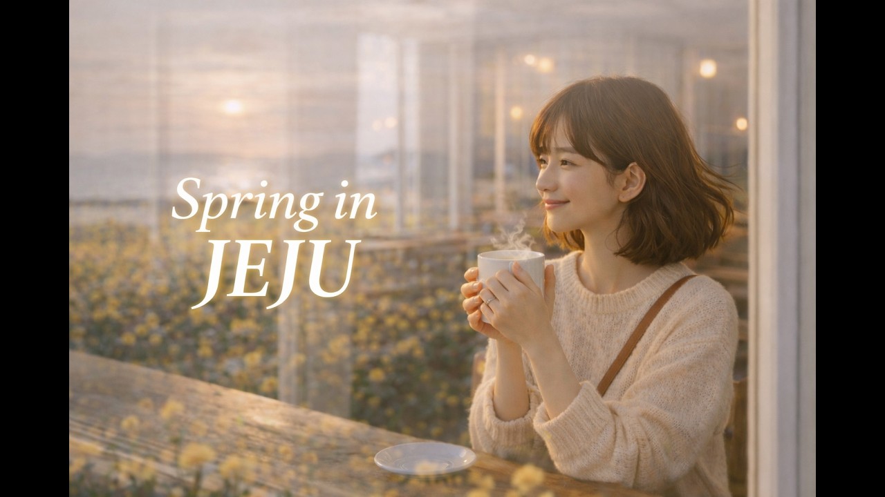 유채 향기 속 제주 카페 / Cozy Spring Cafe Jazz 🌿 Spring in Jeju Vol.2 - Cozy Jazz