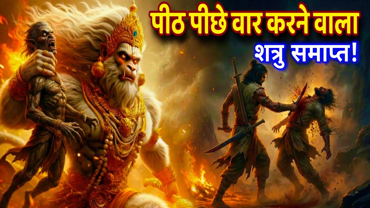पीठ-पीछे वार करने वाले रिश्तेदार आज भस्म होंगे! 🔱 11 मुखी हनुमान शत्रु-बंधन मुक्ति उल्टारी मंत्र 🚩