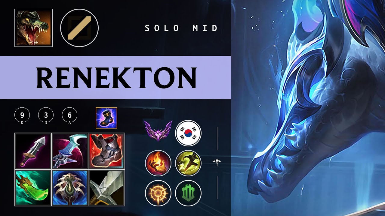 Renekton Mid vs Yasuo - KR Master Patch 26.03