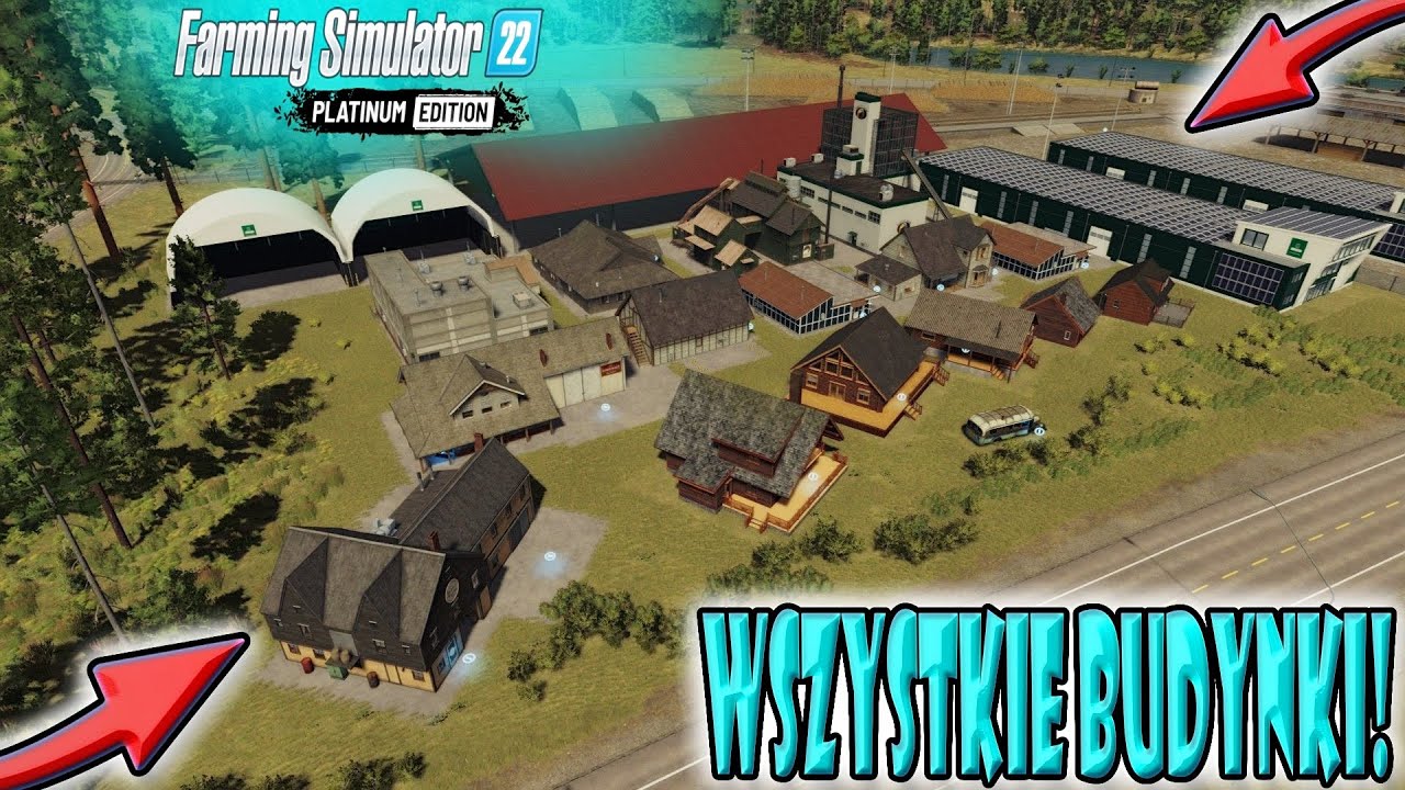 WSZYSTKIE BUDYNKI PLACEABLE - DLC PLATINUM - PREZENTACJA ☆ FS22 [PC][PL] 😱