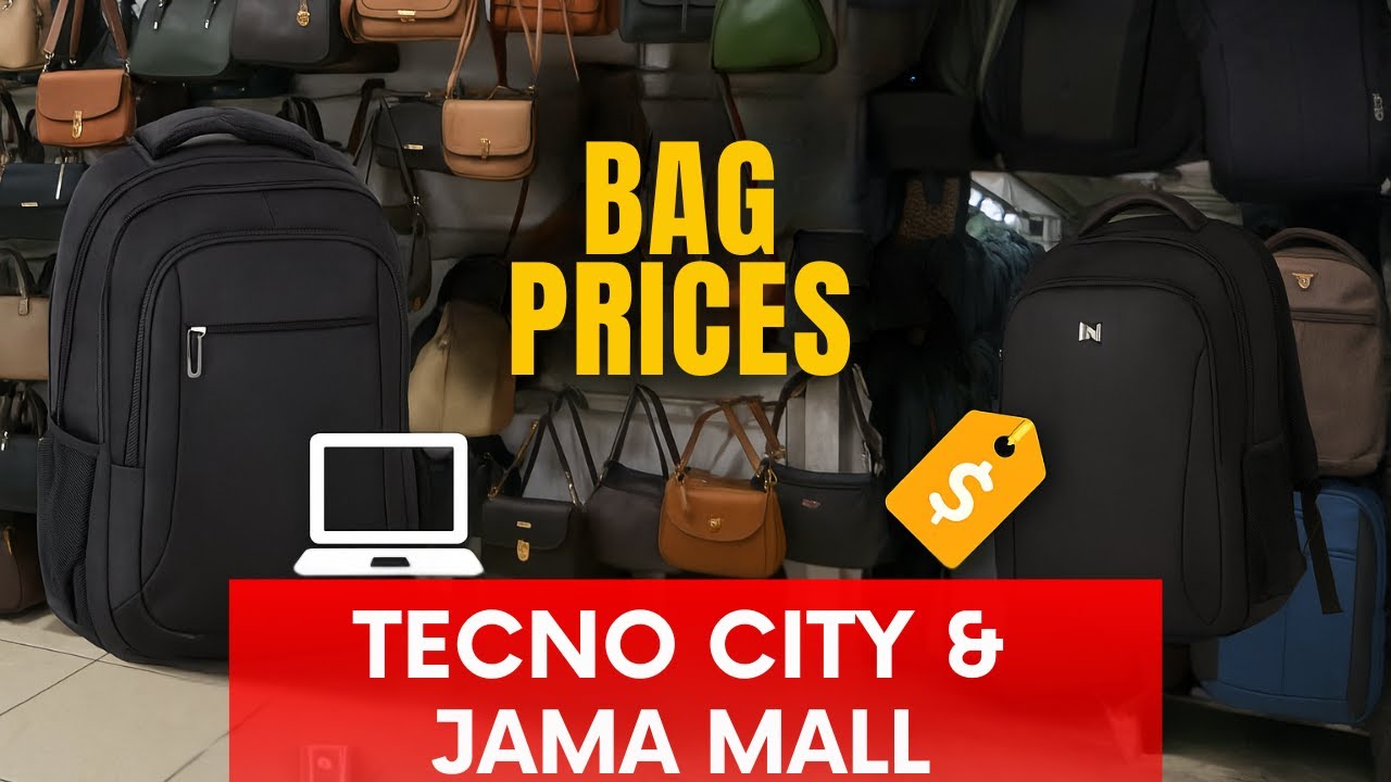 Bag Prices in Techno City Mall Karachi | Laptop & Handbags Market Tour