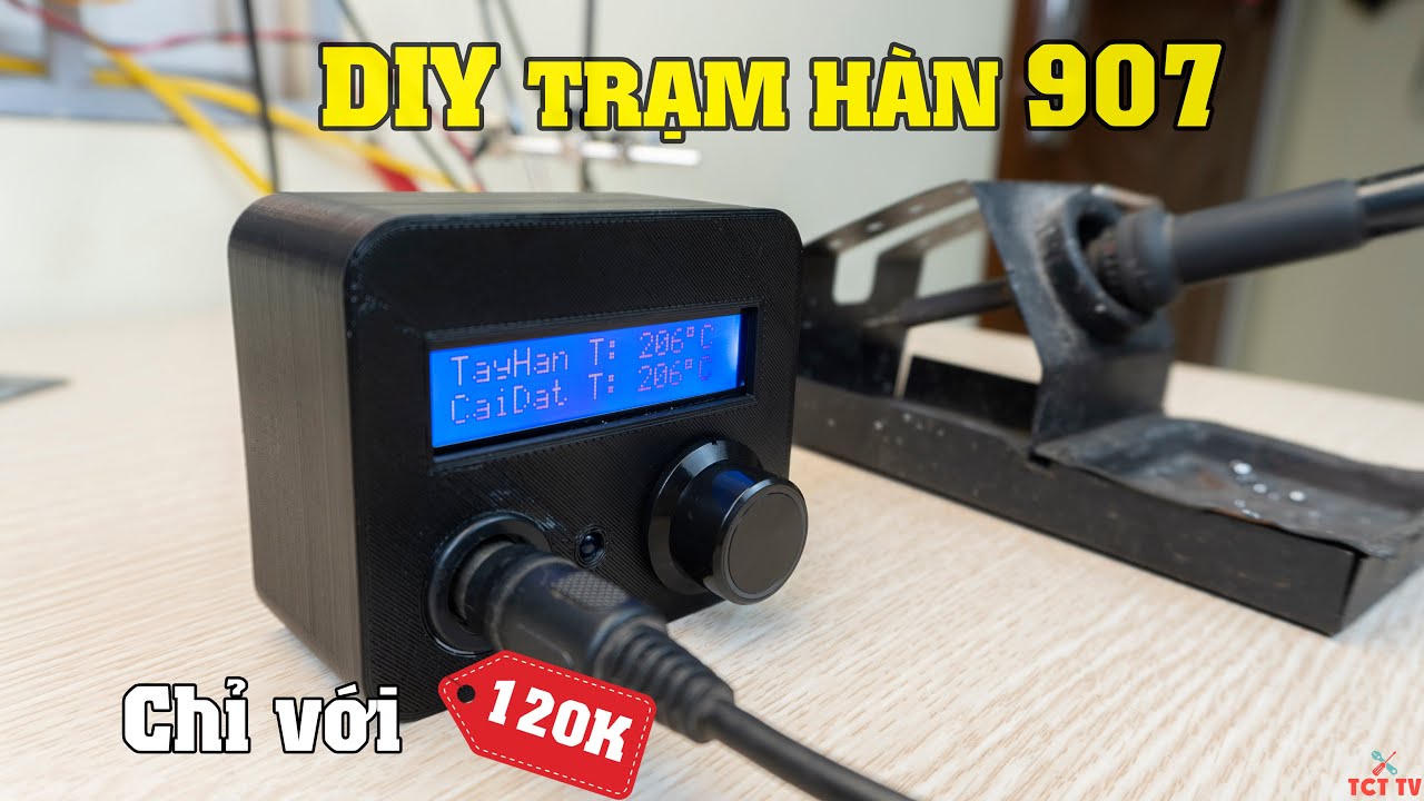 Chế Trạm Hàn Hakko 907 - Trạm Hàn Kỹ Thuật Số Arduino