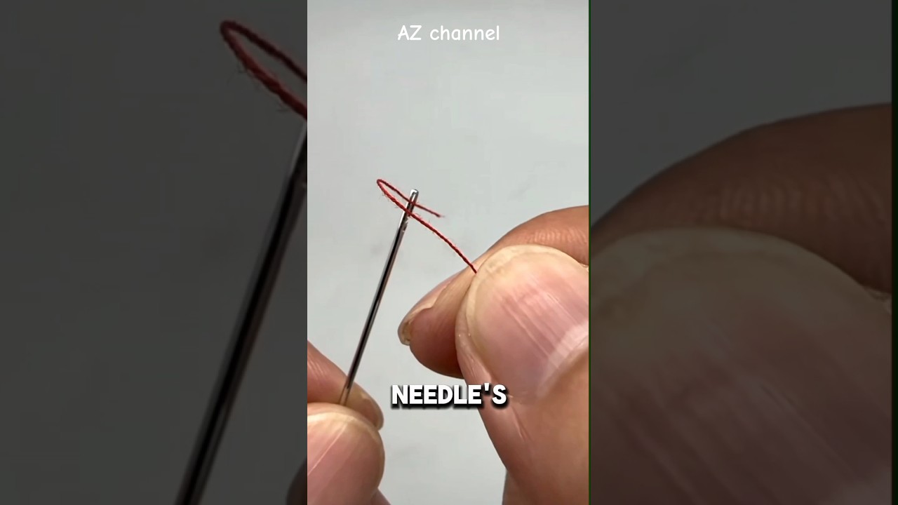 Awesome! An easy way to thread a sewing needle! 