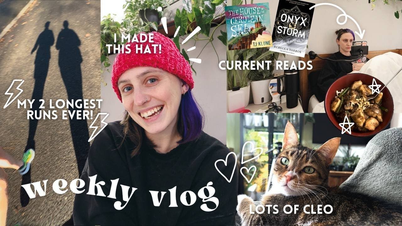 chill vlog 🧶 starting crochet again & running long distances 🏃‍♀️