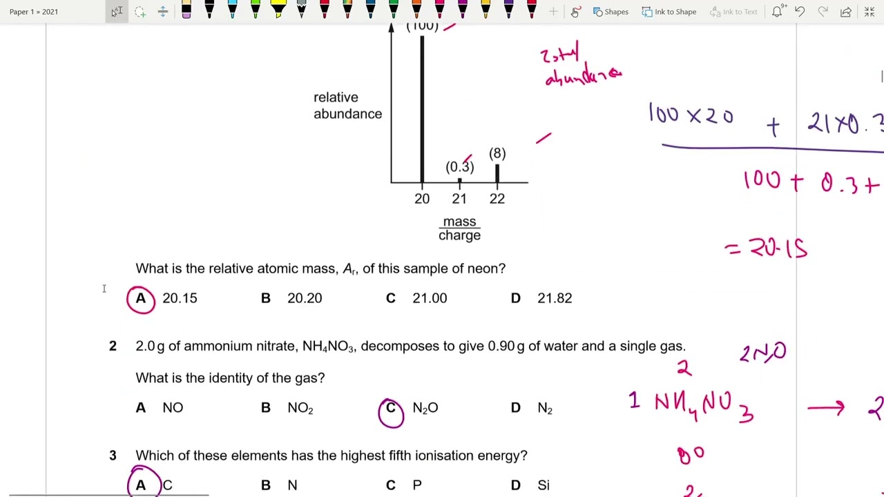 9701/11/O/N/21 | AS LEVEL CHEMISTRY 9701 PAPER 1 | OCTOBER/NOVEMBER 2021 | PAPER 11