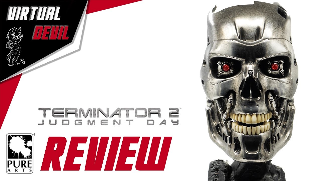 TERMINATOR 2 - T800 - PURE ARTS - ART MASK - LIMITED EDITION ! REVIEW !