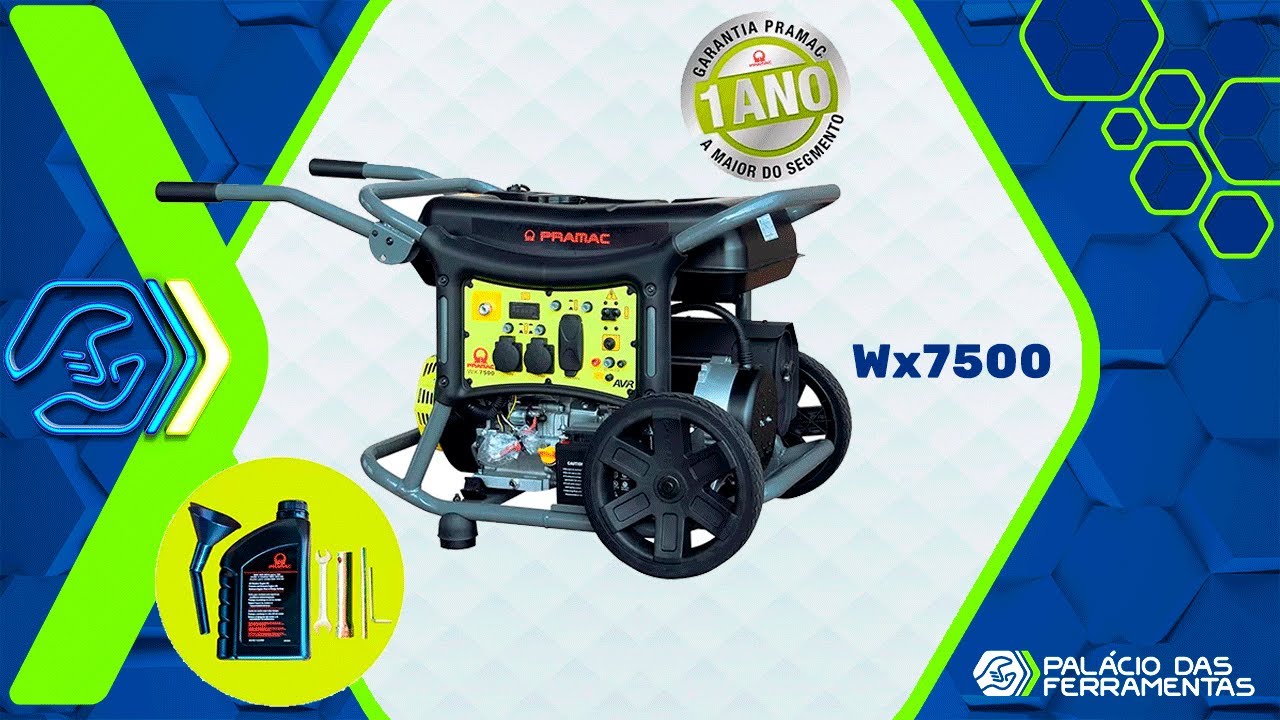 Montagem do gerador partida manual  Wx7500 Pramac ( Linha WX )