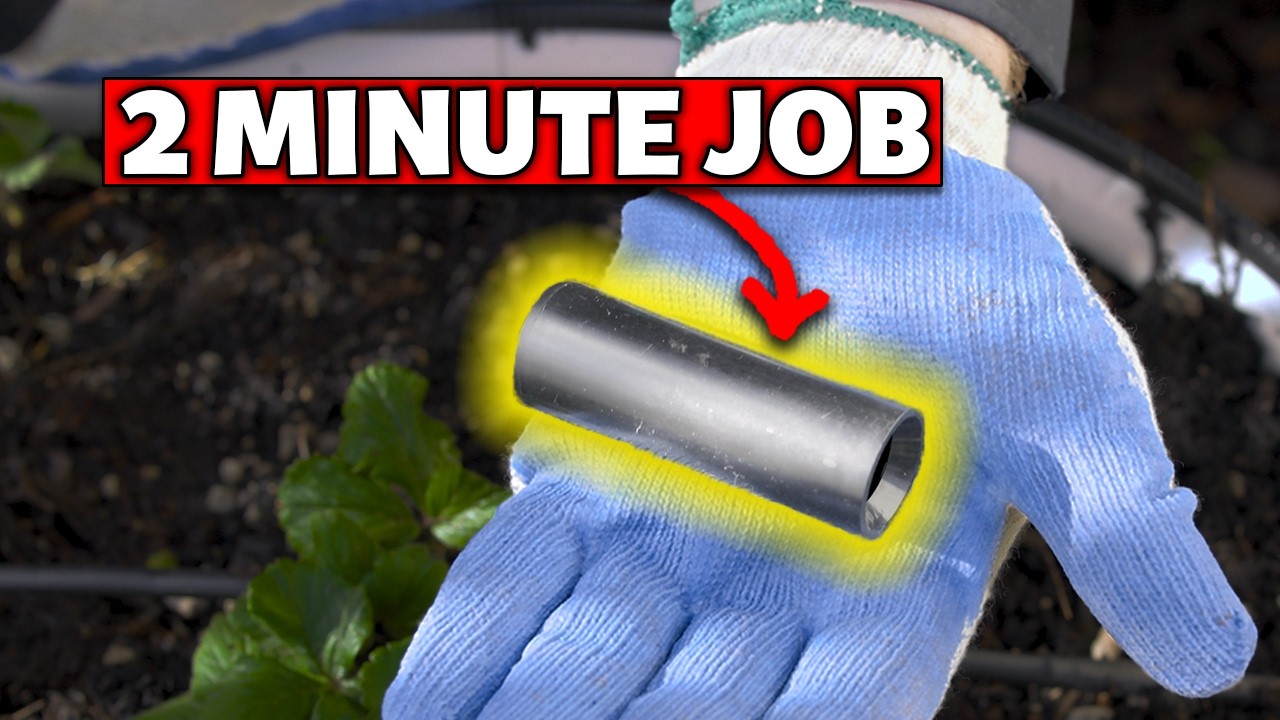 How to Repair Damaged Drip Irrigation Tubing with a Compression Coupler