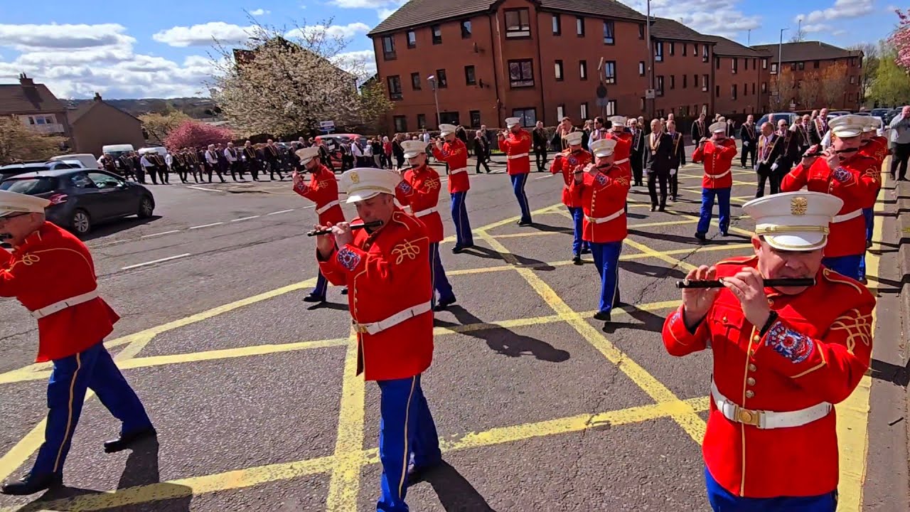 Royal Burgh of Rutherglen Apprentice Boys of Derry- Rutherglen Bluebell Flute Band 20thApril 2024