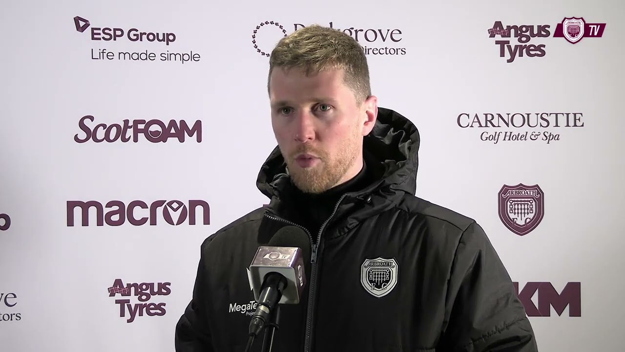 Arbroath 3 - 0 East Fife - Colin Hamilton - Post Match Interview