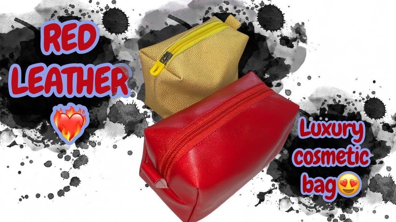 How to Sew a Cosmetic Pouch with Zipper | DIY Makeup Bag Tutorial.Sewing with Muslima.