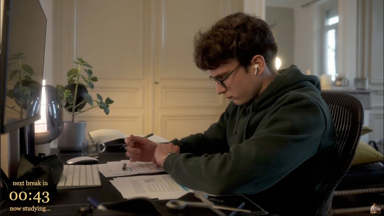 Study With Me - 2 HOURS NO music, NO break