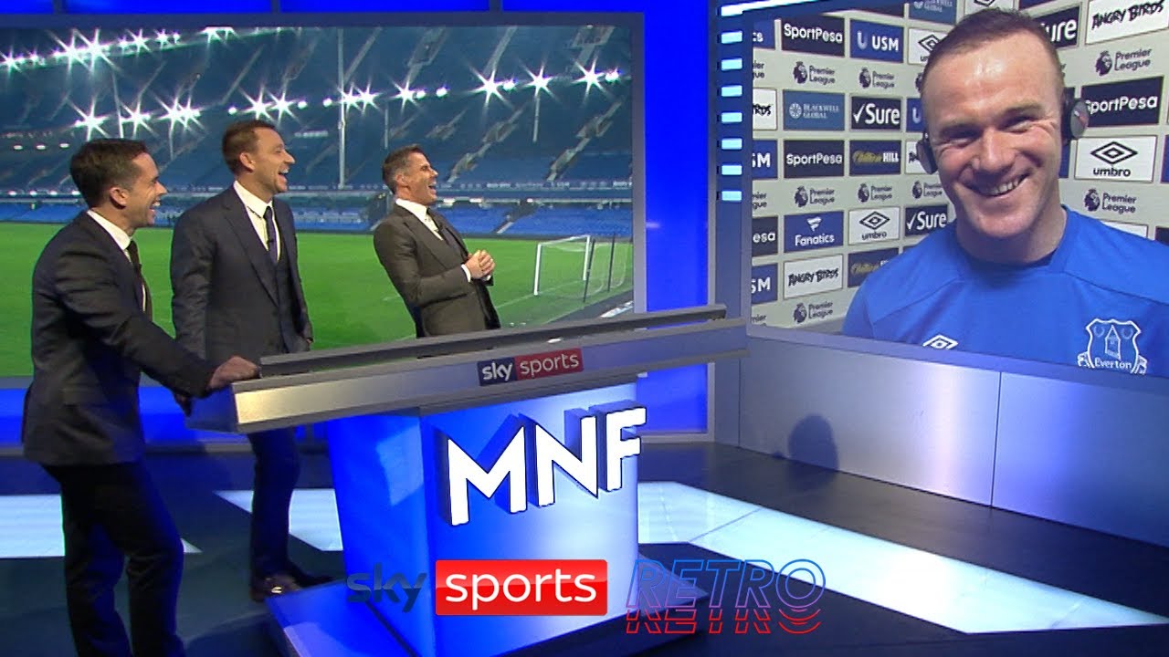 &ldquo;Your top was horrendous!&rdquo; &ldquo;A bit like your hairline!&rdquo; - Wayne Rooney & Jamie Carragher's MNF banter