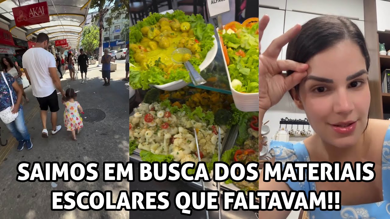 Saímos em busca dos materiais escolares que faltavam!!!