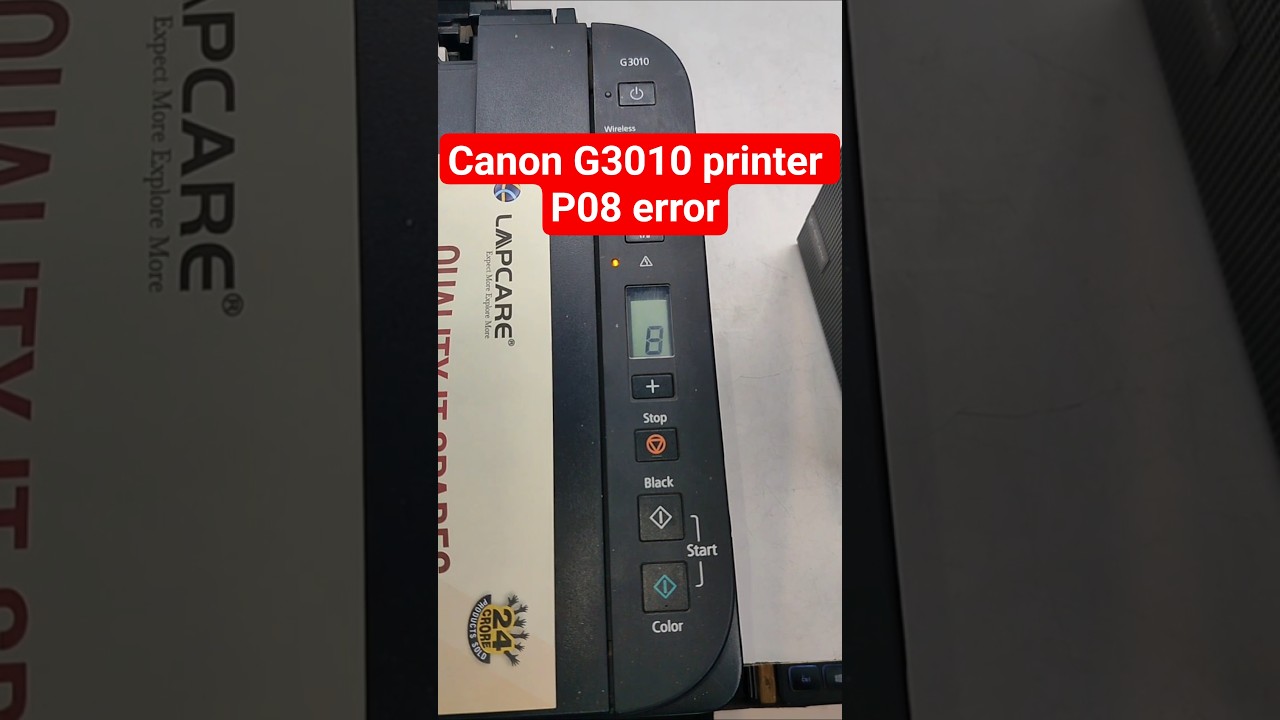 canon G3010 printer P08 error solution #shorts