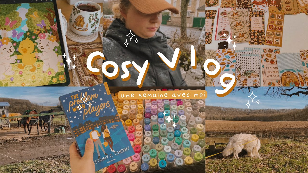 Journée pluvieuse, cosy hobbies et ma vie d'illustratrice 🍪 🕯️ Cosy Vlog