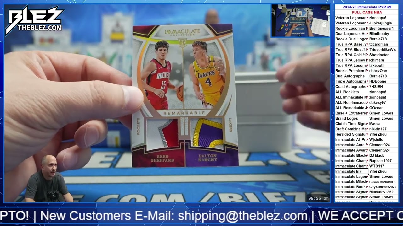 2024-2025 Panini Immaculate Hobby FULL CASE BREAK #9 Pick Your Parallel