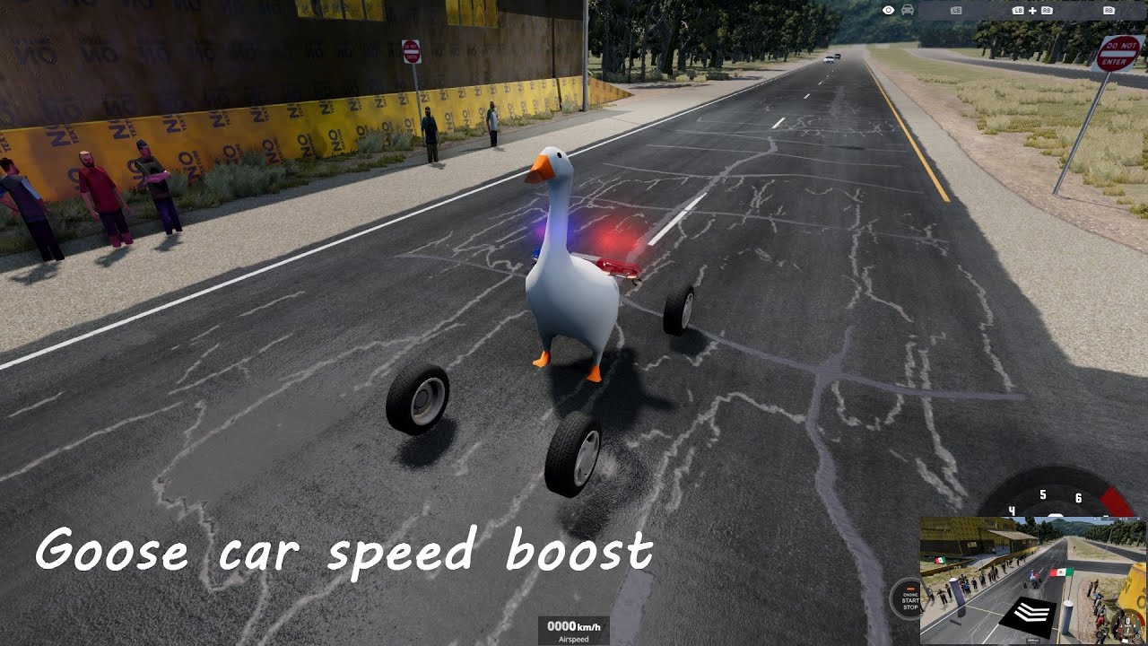 BeamNG.drive - Goose car speed boost (Прискорення гуся)