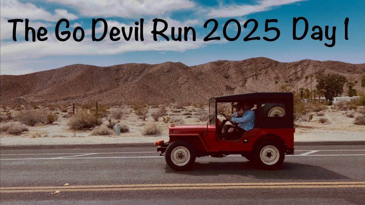 GDR 2025 Episode 1 (The Go Devil Run) in the Southern California Desert with Willys FlatFender Jeeps