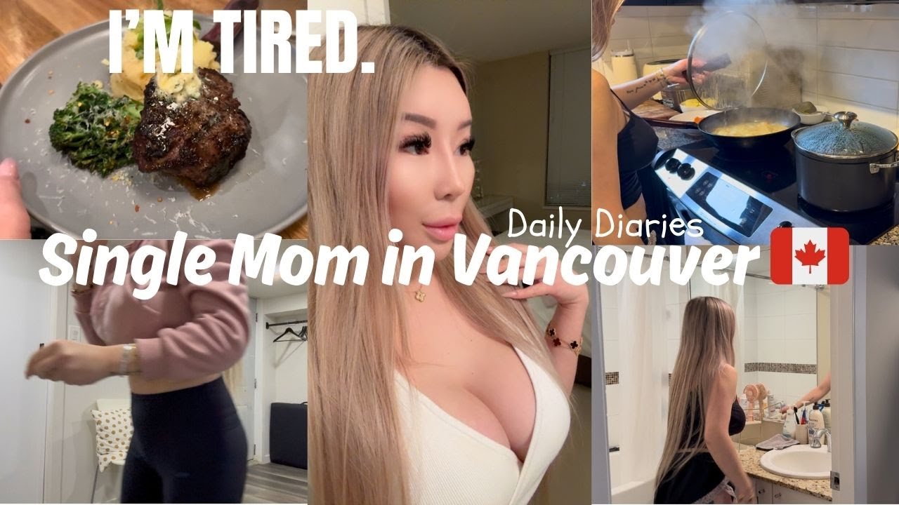 Living in Vancouver As a Lonely Single Mom: Going on a Date? | Burnt Out, Daily Routine,Cooking,Vlog
