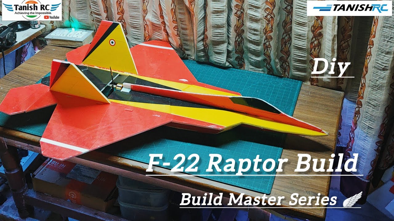 Making F22 Raptor Rc Plane at home || Diy Rc plane || Trainer Rc Plane for Beginners || Tanish Rc