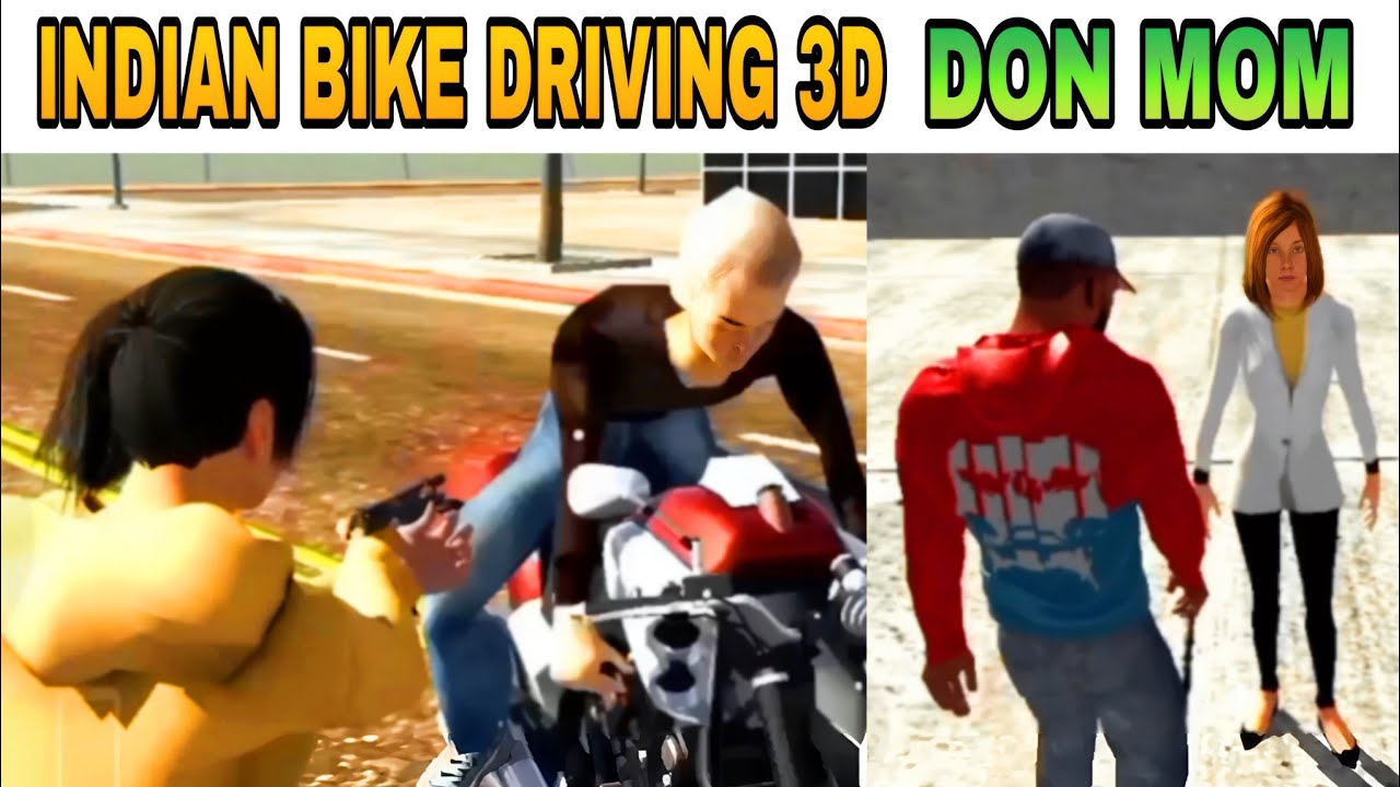 Don Mom vs Frinkly ki GF 😱 Indian Bike Driving 3D 