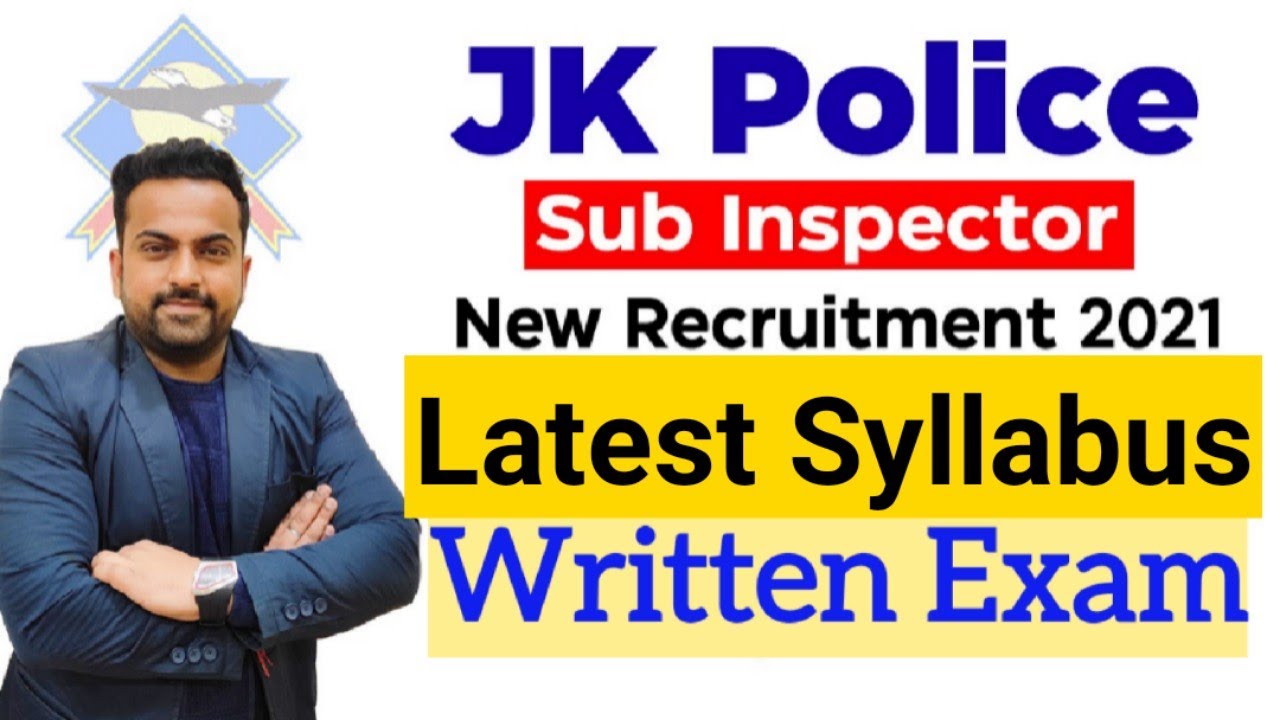Jkp Sub Inspector New Syllabus || Jkp Si Recruitment 2021 @CareerSuccessJammu