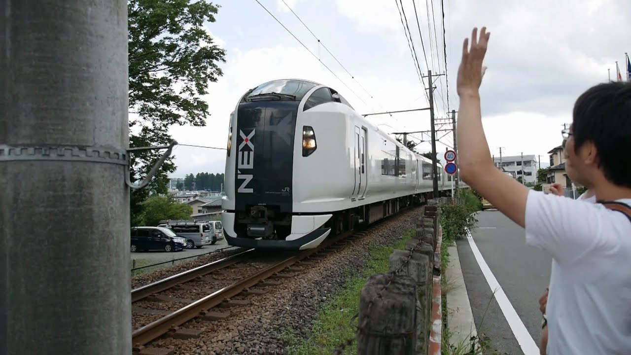成田エクスプレスを見に行きました～NEXが返事をしてくれました（＾＾）