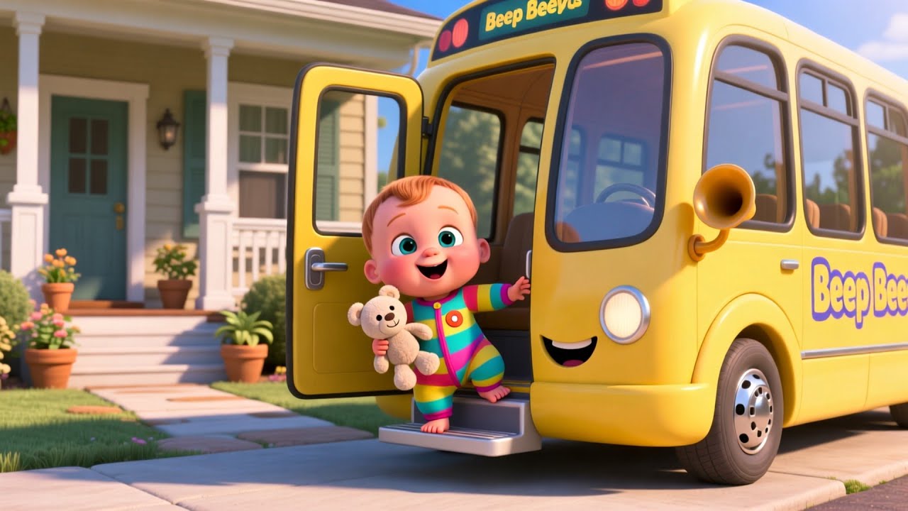 Beep Beep Farm Bus 🚌 | Fun Farm Bus Song for Kids | Sing Along Ride