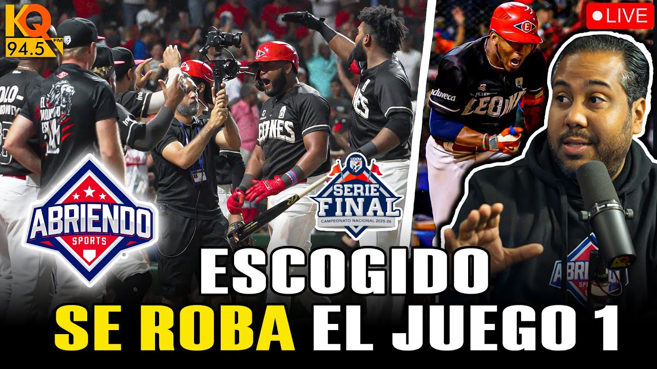 🔴EN VIVO: LEONES DEL ESCOGIDO HACEN EL COMBACK PARA LLEVARSE EL JUEGO 1 DE LA FINAL🔥