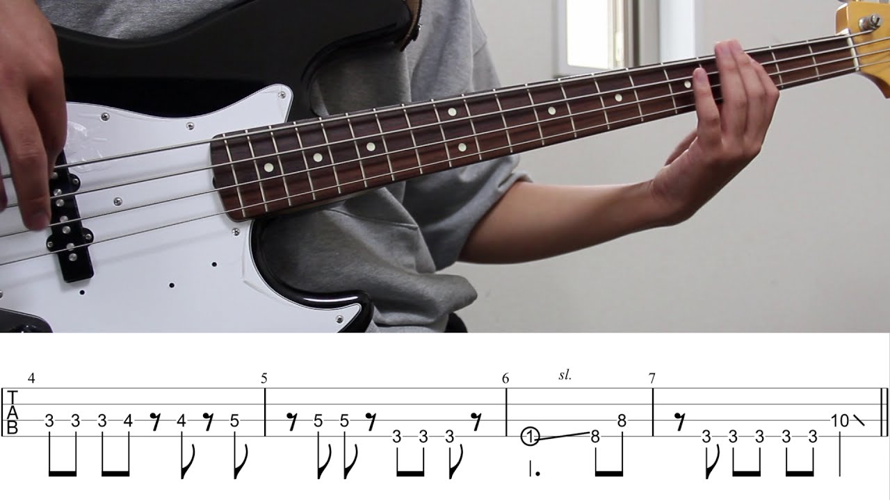 【TAB譜】君の瞳に恋してない – UNISON SQUARE GARDEN｜ベース 弾いてみた