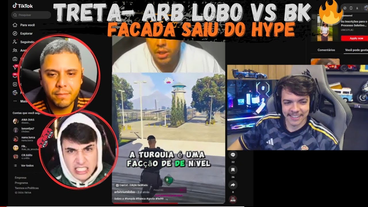 TRETA PESADA! HYPE PEGOU FOGO | FACADA NO COMPLEXO| • BKINHO REACT • 
