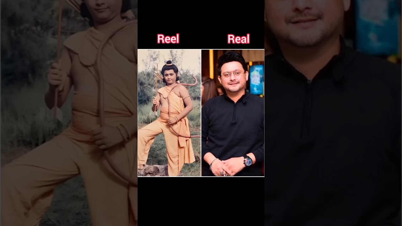Ramayan ke kirdaar ke reel photo and real photo #ramayan #luvkush #ram #shorts
