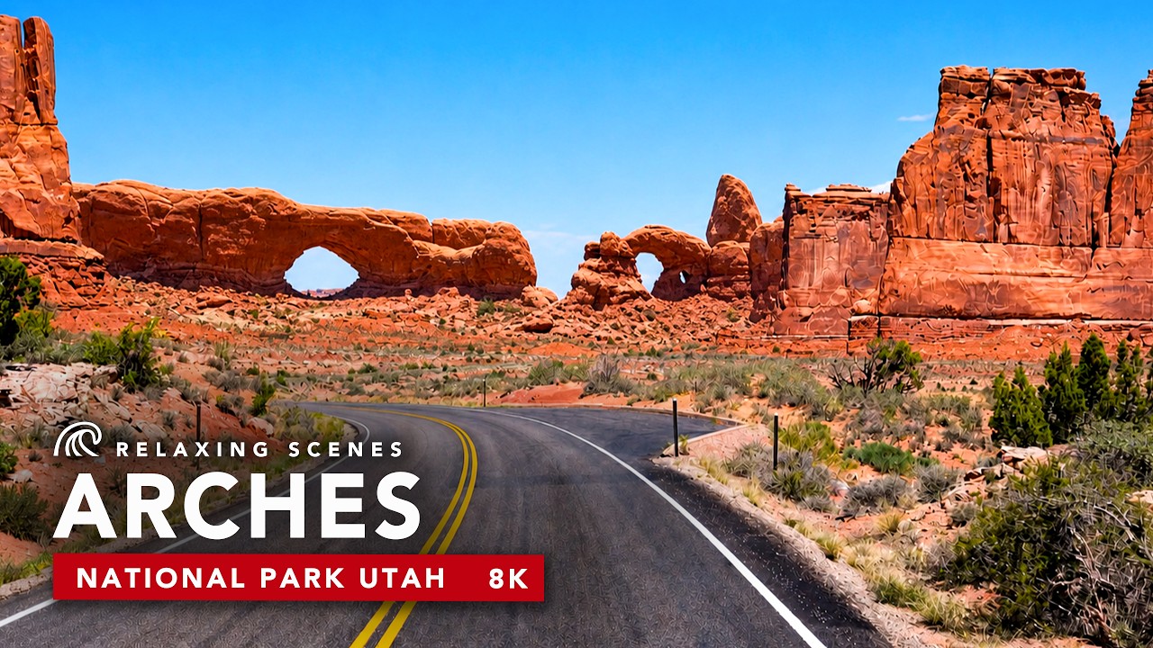Arches National Park Full Drive in 8K Dolby Vision HDR 🇺🇸 - Every Road in the Park