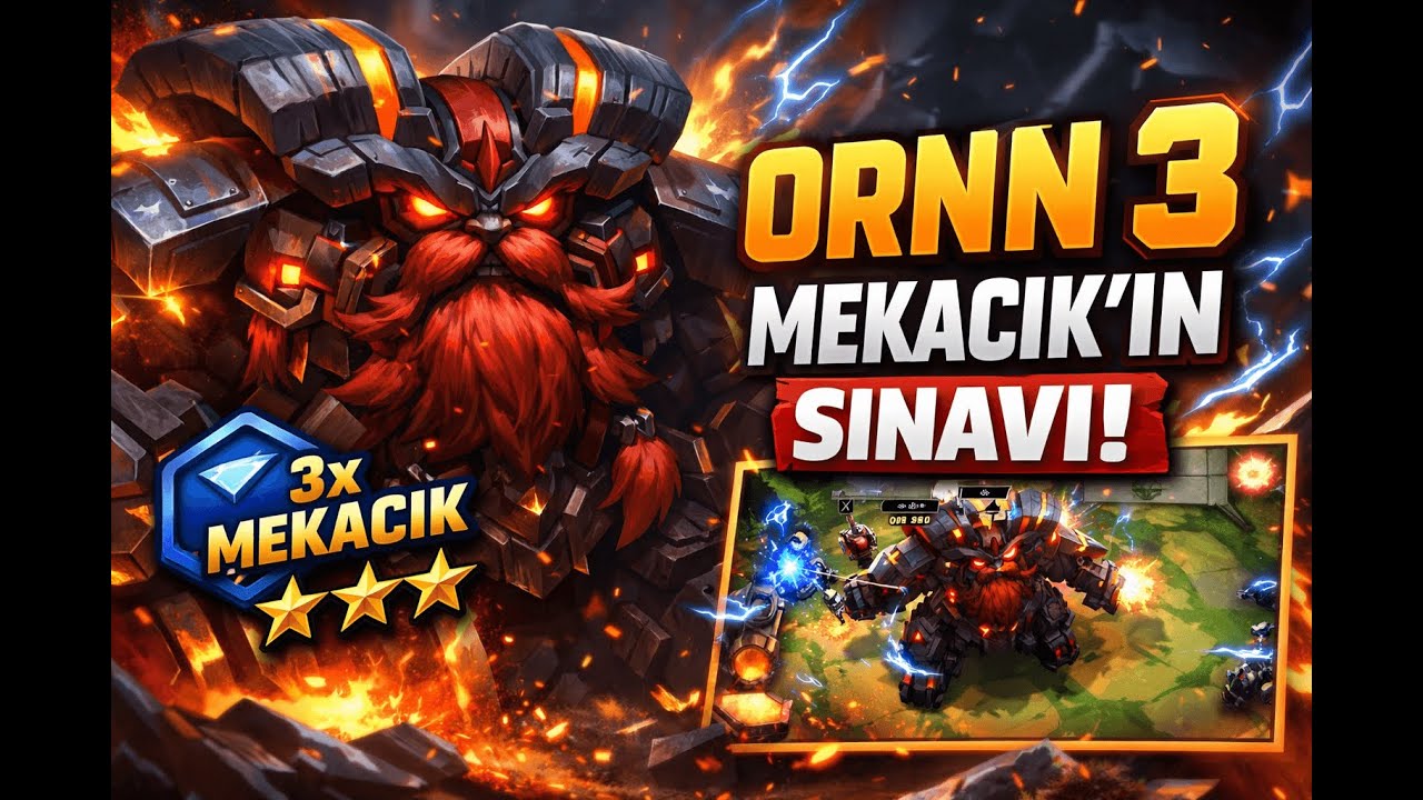 TFT Mekacik’in Sınavı Ornn ⭐⭐⭐ | Riskli Deneme!