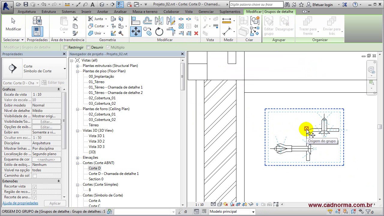 Revit III - I-14 - Linhas de Detalhe, Hachuras e Máscara
