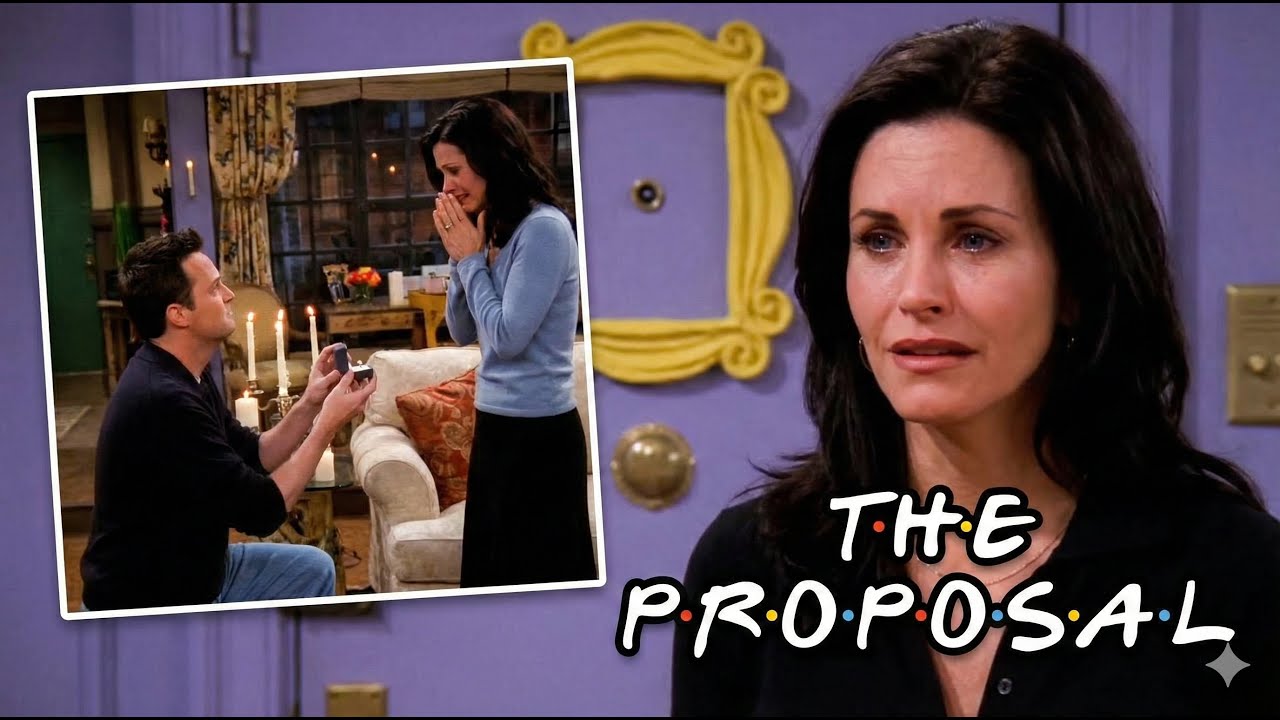 Chandler's marriage proposal to Monica