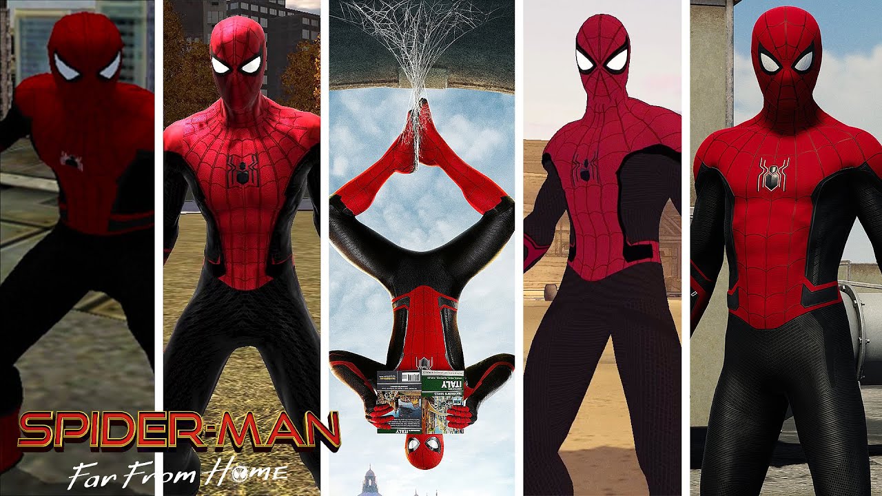 Spider-Man: Far From Home MCU Upgraded Suit Evolution in Spider-Man Games