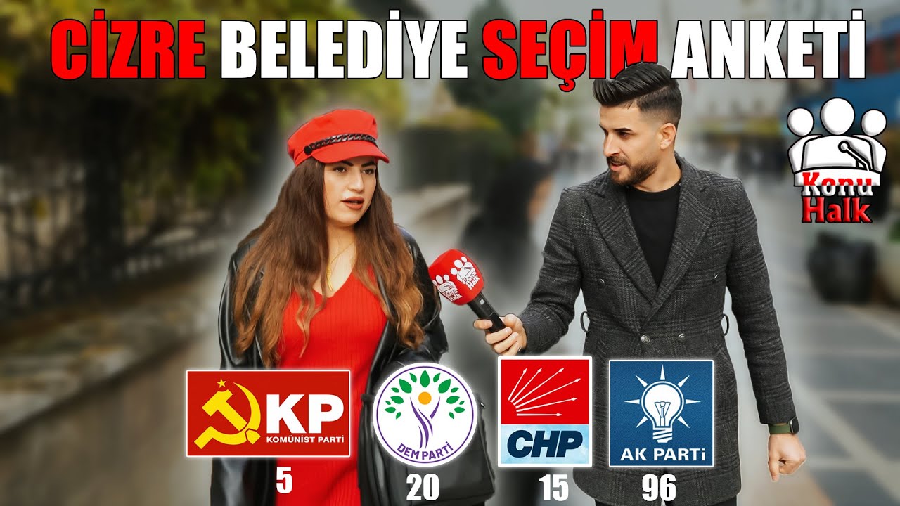 CİZRE BELEDİYE SEÇİMDEN HANGİ PARTİ'YE OY VERECEKSİNİZ DİYE SORDUK ( ANKET )