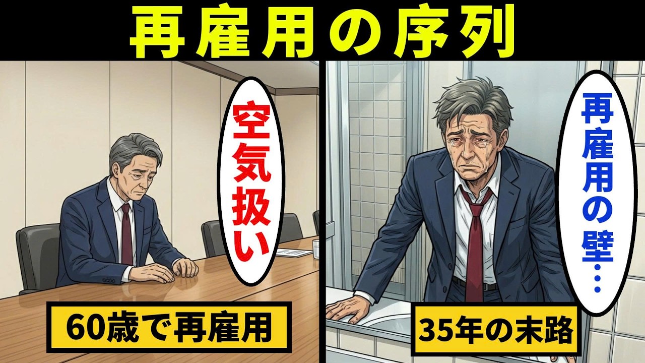 【漫画】60歳で一度“終わった男”。再雇用で知った、現実のヒエラルキー【メンタル闇ネタ】