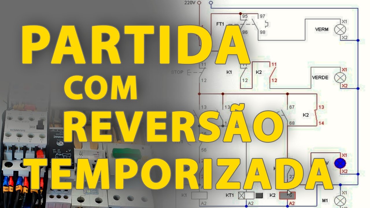 Como fazer uma PARTIDA COM REVERSÃO TEMPORIZADA passo a passo