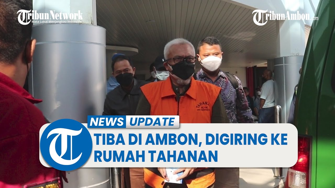 Tersangka Korupsi Eks Bupati Bursel Tagop Soulissa Langsung Digiring ke Rutan Ambon
