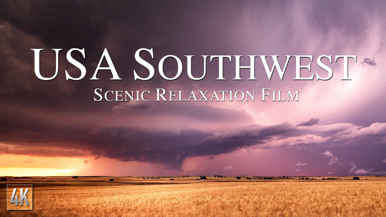 🇺🇸 USA Southwest Scenic Nature Relaxation 4K Drone Film with Ambient Music
