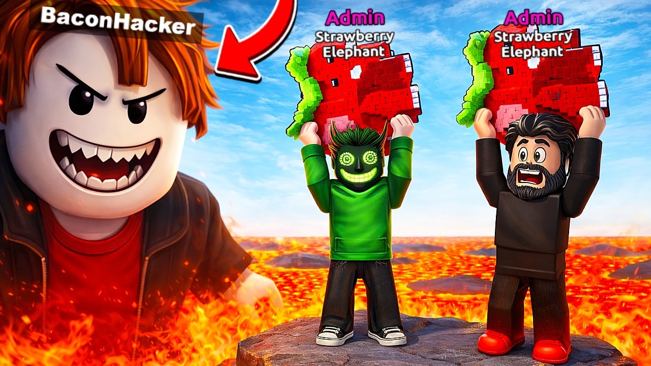 Salveaza BRAINROTII din LAVA! Bacon Hacker TRISEAZA? 😱