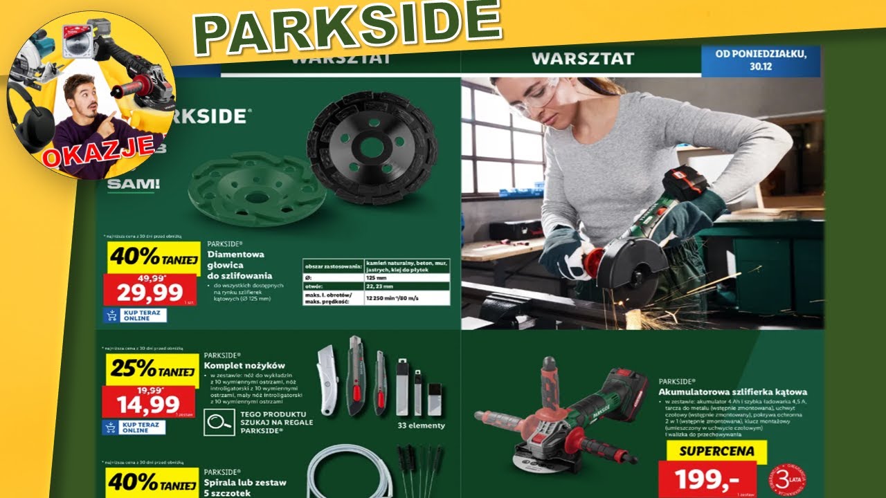 PARKSIDE NAJNOWSZA GAZETKA! od 30.12.2024r. Okazje i Gadżety