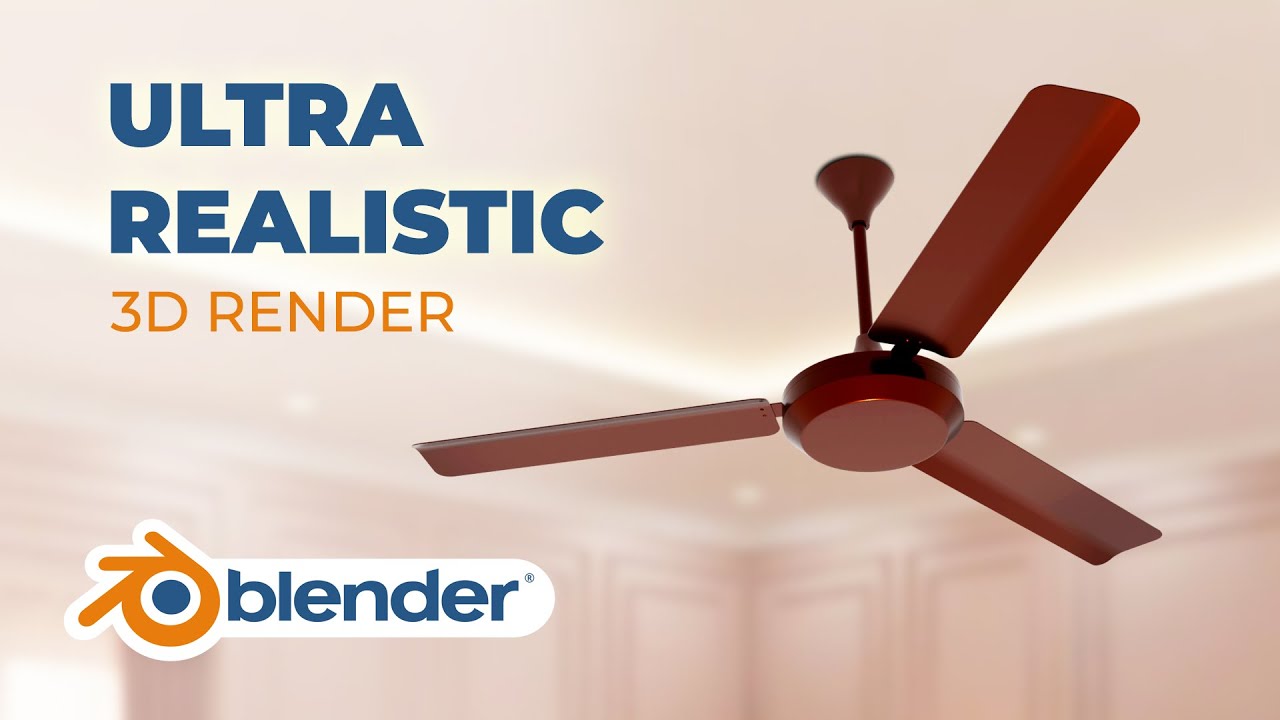Blender Tutorial | Model an Ultra Realistic Ceiling Fan from Scratch