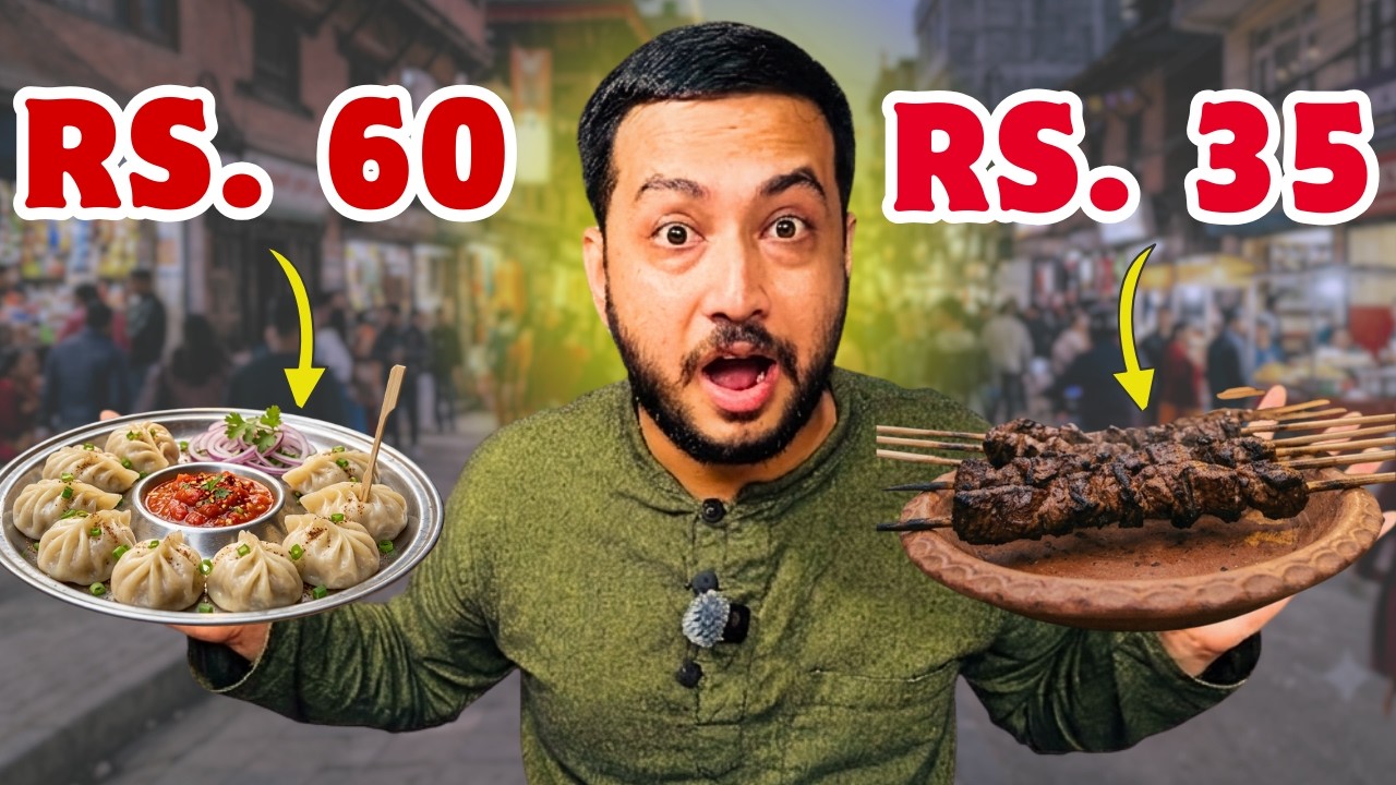 I Tried Kathmandu's CHEAPEST Khana, Sekuwa & Momo (Budget Food Tour)