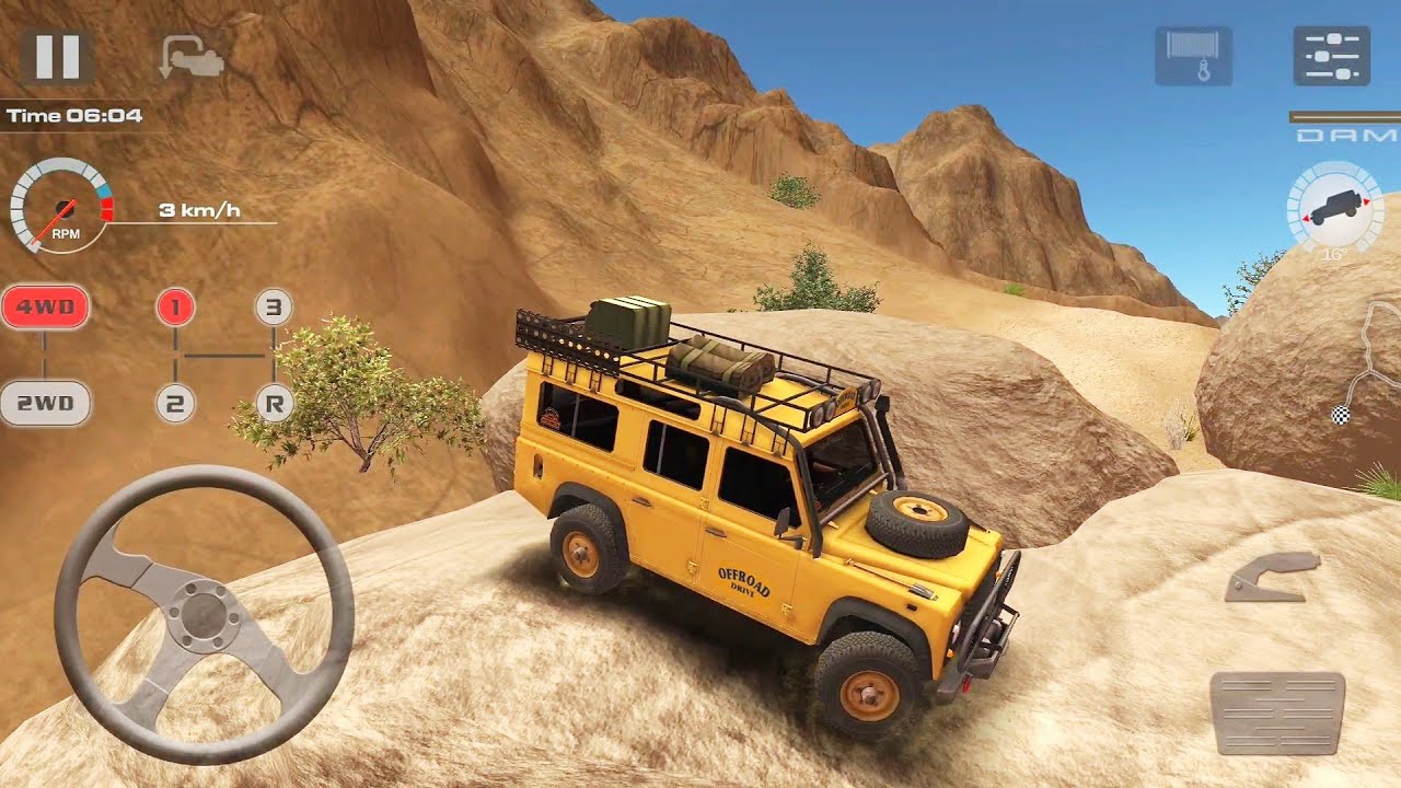 Level #3 Defender Offroad Driving | OffRoad Drive Desert Hard Mode Android Gameplay HD
