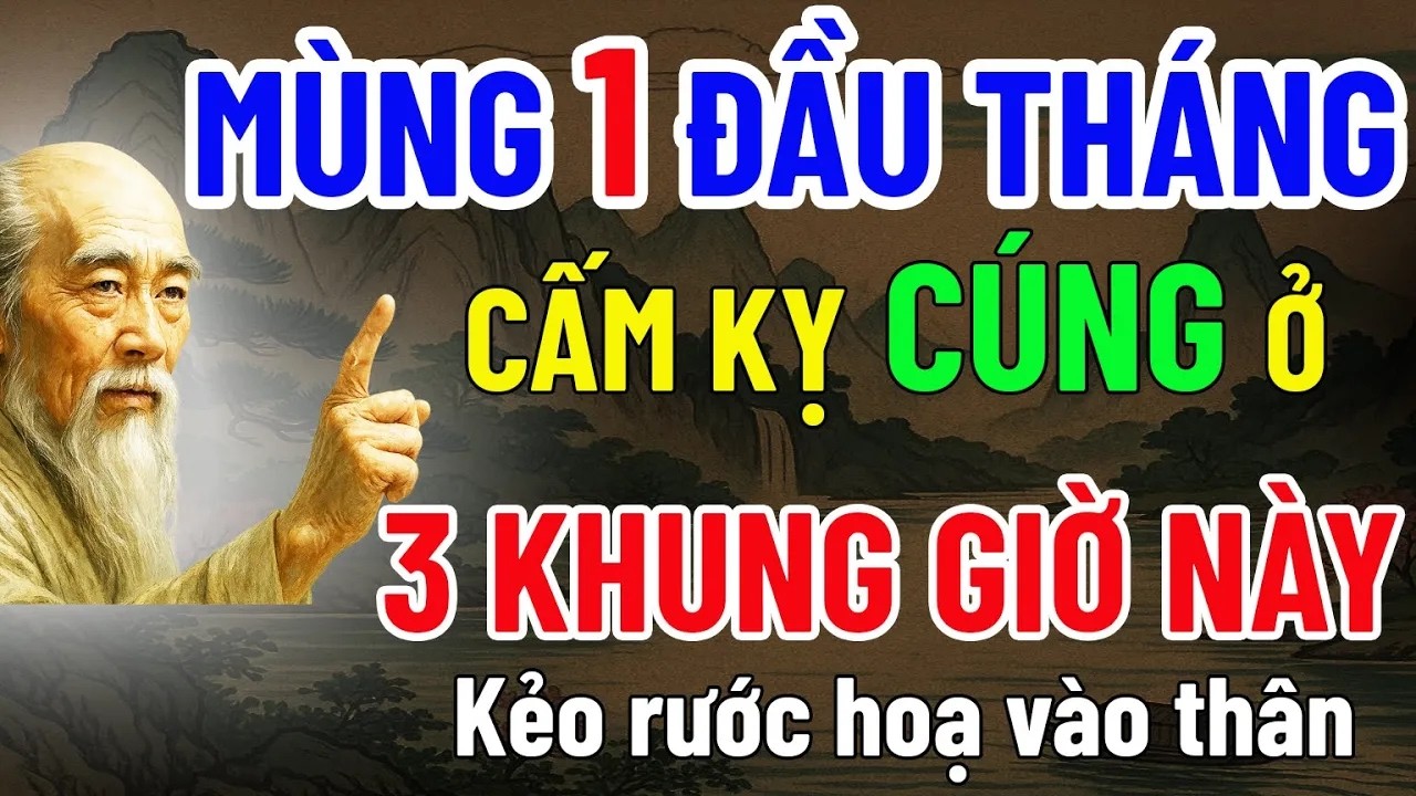 Cổ Nhân Dạy - Mùng 1 Đầu Tháng Không Nên Cúng Vào 3 Khung Giờ Này, Nếu Không Sẽ Phản Tác Dụng