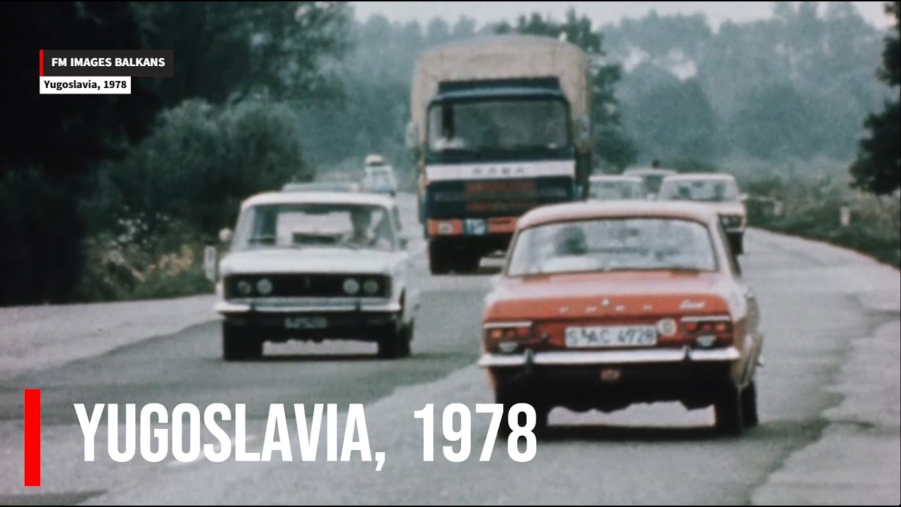 Highways in Yugoslavia with heavy traffic, 1978